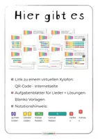 Vorschau - Arbeitsblätter - Musik Grundschule 🎶 Kinderlieder Quiz 5 mit Boomwhackers • virtuellem Xylofon • Soundbellows - Seite 1