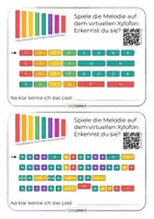 Vorschau - Arbeitsblätter - Musik Grundschule 🎶 Kinderlieder Quiz 5 mit Boomwhackers • virtuellem Xylofon • Soundbellows - Seite 2