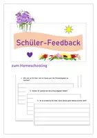 Vorschau - Arbeitsblätter - Schüler-Feedback zum Homeschooling - Seite 1