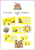 Vorschau - Interaktives Material - At the beach - interaktive Präsentation - Link - Deckblatt