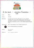 Vorschau - Interaktives Material - At the beach - interaktive Präsentation - Link - Seite 1