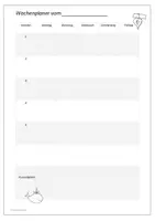 Vorschau - Anderer Materialtyp - Wochenplaner - perfekt vorbereitet! - Deckblatt