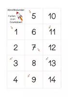 Vorschau - Mal- und Bastelvorlagen - Abreißkalender Ferienstart - Bald gehts los! - Deckblatt