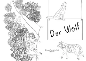 Vorschau - Arbeitsblätter - Wolf Forscherheft - Selbstlernheft rund um den Wolf als Wildtier - Seite 2