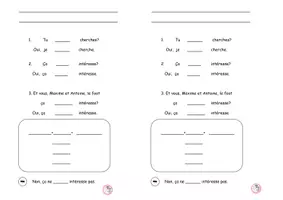 Vorschau - Arbeitsblätter - Tous Ensemble 1 - Unité 6 - Atelier B: vouloir/pouvoir/Objektpronomen - Seite 1