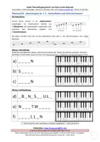 Vorschau - Arbeitsblätter - Musik-Theorielehrgang 1.2 Notenlinien und Zwischenräume - Deckblatt