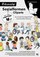 Vorschau - selbst erstellte Cliparts/Grafiken - 26 Cliparts: Sozialformen #diversitykids - Deckblatt