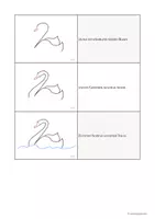 Vorschau - Mal- und Bastelvorlagen - Malgeschichte (Rätsel) / rhythmisches Zeichnen „WEIßER SCHWAN“ (Übersicht im Hochformat) - Seite 2