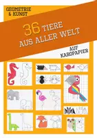 Vorschau - Mal- und Bastelvorlagen - Karopapier Geometrie Zierleisten und Tiere - Deckblatt