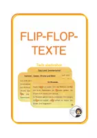 Vorschau - Arbeitsblätter - Texte abschreiben: Flip-Flop-Texte - Deckblatt