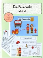 Vorschau - Arbeitsblätter - Die Feuerwehr - Arbeitsheft - Deckblatt