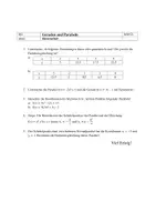Vorschau - Klassenarbeiten - Klassenarbeit 9. Klasse Gymnasium (Geraden und Parabeln) - Seite 1