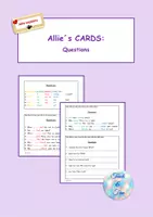 Vorschau - Merkblätter - Allie´s cards English Grammar Questions - Deckblatt