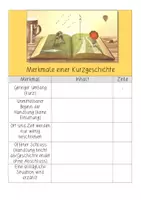 Vorschau - Arbeitsblätter - Merkmale einer Kurzgeschichte - Arbeitsblätter zur Erarbeitung und Sicherung - Seite 1