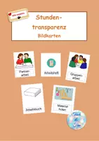 Vorschau - Arbeitsblätter - Materialpaket Stundentransparenz Frühlingsblumen Ostereier Stundenplan Alphabet - Deckblatt