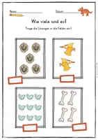 Vorschau - Stundenentwürfe - Dinosaurier - Zahlen und Mengen ZR 20 - Seite 3