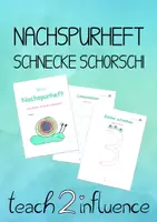 Vorschau - Arbeitsblätter - Mein Nachspurheft - Schnecke Schorschi - Seite 1