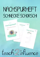 Vorschau - Arbeitsblätter - Mein Nachspurheft - Schnecke Schorschi - Deckblatt