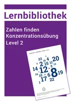Vorschau - Arbeitsblätter - 3 Arbeitsblätter - Konzentration schulen - Zahlen 1-24 finden - Deckblatt