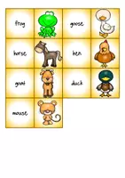Vorschau - Spiele - Merk es dir-Spiel "Farm Animals" für den Englischunterricht - Seite 2