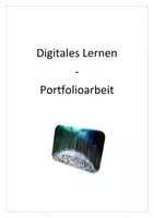 Vorschau - Unterrichtsreihen - Materialpaket Portfolio digitales Lernen + Handy + Werbung - Seite 1