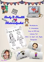 Vorschau - Stundenentwürfe - Body Parts & Health Materialpaket Englisch - Deckblatt