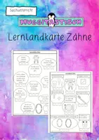 Vorschau - Arbeitsblätter - Lernlandkarte Sequenz Zähne - Deckblatt