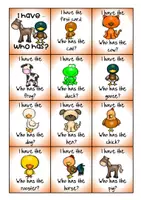 Vorschau - Spiele - Spiel "I have who has" - Farm animals - Seite 1