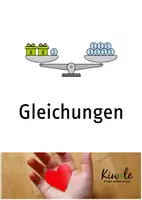 Vorschau - Arbeitsblätter - Materialpaket Lineare Gleichungen mit Hilfe der Waage lösen - Deckblatt