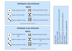 Vorschau - Spiele - Würfelspiel Wortarten Winter - Seite 2