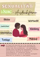Vorschau - Arbeitsblätter - Medien und Sexualität - Ausdrucksformen (mehrfach differenziert mit Lösung; Bildkarten passend dazu ebenfalls erhältlich) - Deckblatt