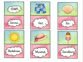 Vorschau - Spiele - Lesespiel/Lesedomino „Sommer“ (1./2. Klasse) - Seite 3