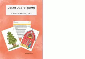 Vorschau - Arbeitsblätter - Lesespaziergang St und Sp - Deckblatt