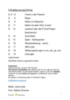 Vorschau - Arbeitsblätter - Schuljahresende Fuchs in der Flasche - Seite 1