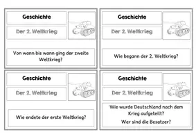Vorschau - Spiele - 12 Karteikarten zum Lernen Geschichte 1.WK, 2.WK und Nachkriegszeit - Seite 3