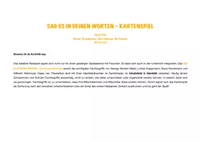 Vorschau - Spiele - Sag es in deinen Worten-Kartenspiel Identität - Seite 1