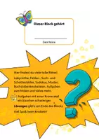 Vorschau - Arbeitsblätter - Rätselblock ab 6 Jahre, Band 2 - Seite 1