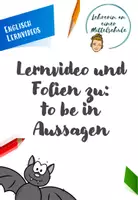 Vorschau - Präsentationen/Tafelbilder - Lernvideo und Folien zu to be in Aussagen - Deckblatt