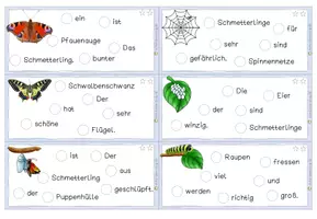 Vorschau - Arbeitsblätter - Purzelsätze Schmetterling + Abschreibheft - Seite 2