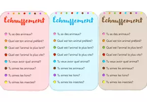 Vorschau - Spiele - échauffement français (animaux) Aufwärmen mit Smarties - Seite 2