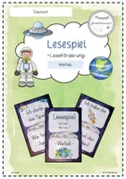 Vorschau - Spiele - Lesespiel Weltall - Ich habe...Wer hat...? Klasse 1/2 - Deckblatt