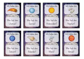Vorschau - Spiele - Lesespiel Weltall - Ich habe...Wer hat...? Klasse 1/2 - Seite 2