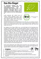 Vorschau - Arbeitsblätter - Das Bio-Siegel - Seite 1