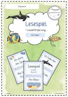 Vorschau - Spiele - Lesespiel Am Meer - Ich habe...wer hat...? Klasse 1/2 - Deckblatt