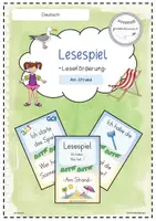 Vorschau - Spiele - Lesespiel Am Strand - Ich habe...wer hat...? Klasse 1/2 - Deckblatt