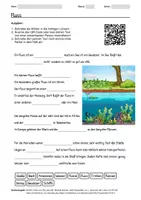 Vorschau - Arbeitsblätter - Arbeitsblatt zum Thema "Fluss" + Onlineübung & MP3 + Infografik - Deckblatt
