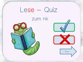 Vorschau - Fördermaterial/Inklusion - Interaktive Leseübung zum Laut nk in Silbenschrift (digital) - Seite 1