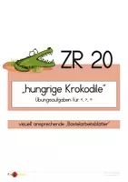 Vorschau - Arbeitsblätter - größen, kleiner, gleich - hungrige Krokodile ZR20 - Deckblatt