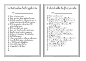 Vorschau - Fördermaterial/Inklusion - Vulkan - Dosendiktat, individuelle Auftragskarte & Wörter - Seite 1