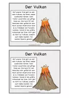 Vorschau - Arbeitsblätter - Vulkan - Merkplakat/Ansage - Seite 1